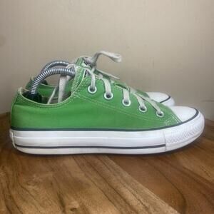 Converse Chuck Taylor All Star Womens Neon Green Size 6 Low Top Shoes 130119F